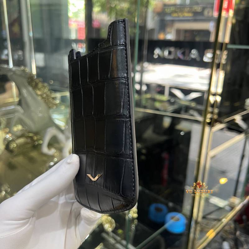 bao da vertu aster p da cá sấu pháp, bao da điện thoại vertu đẳng cấp