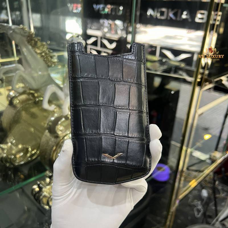 bao da vertu aster p da cá sấu pháp, bao da điện thoại vertu đẳng cấp