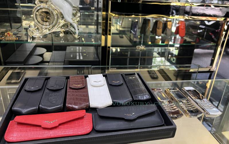 Chuyên bao da vertu aster đẹp nhất, giảm giá bán bao da vertu da cá sấu aster p 30%
