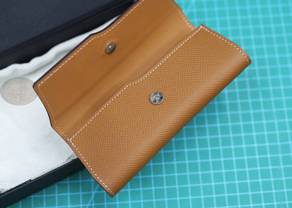 Bao da XOR cuộn ngang da bò Epsom màu cam Orange rực rỡ tại VuLuxury