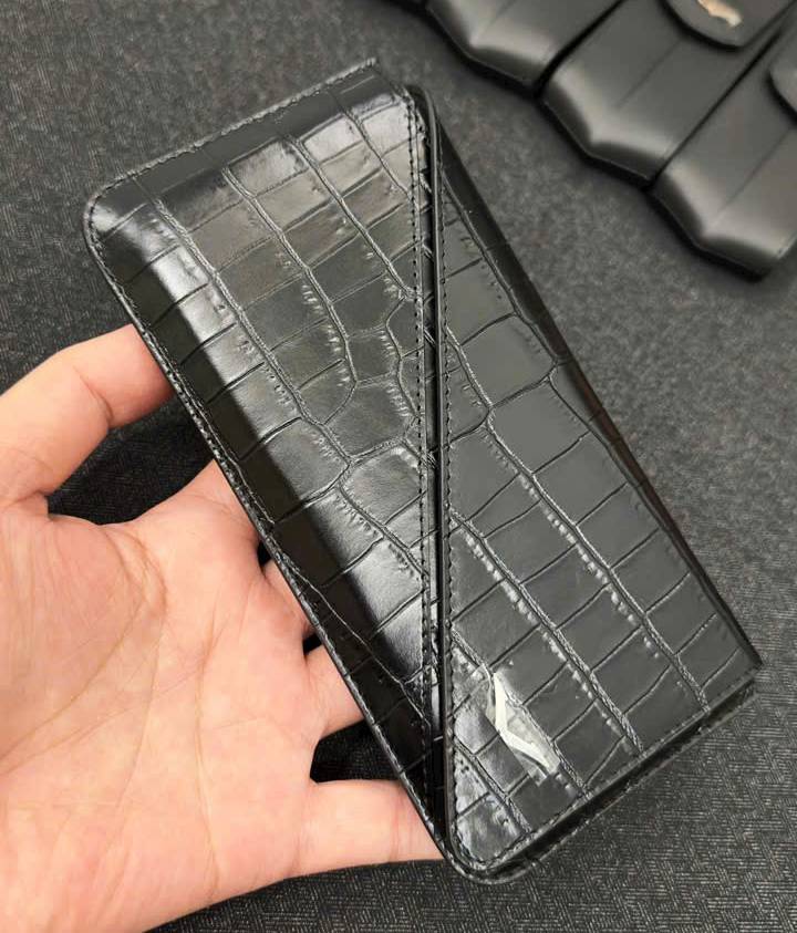 Bao Da Vertu Meta Alligator Ví Chéo