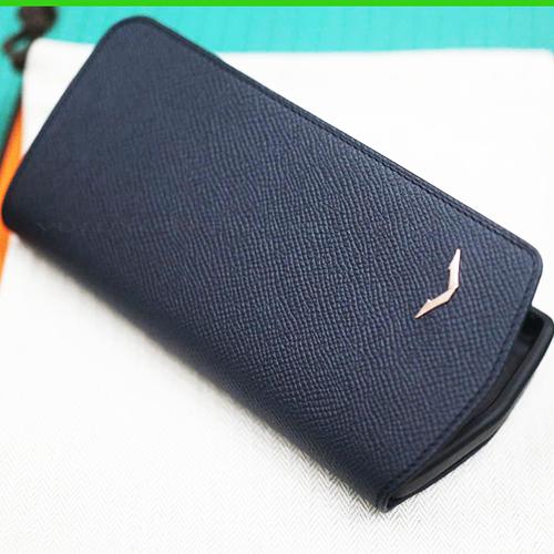 Ốp Lưng Vertu Agent Q Da Epsom Xanh Navy Nắp Gập